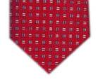 Gravata Jacquard de Seda Vermelha